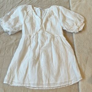 Frame Denim White Mini Dress